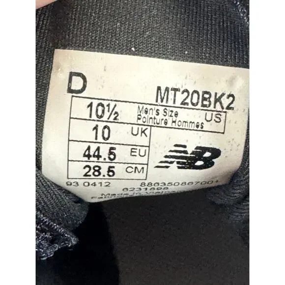 New Balance Mens Mt20bk2 Minimalist Vibram Trail Sneakers Shoes Size 10.5 D